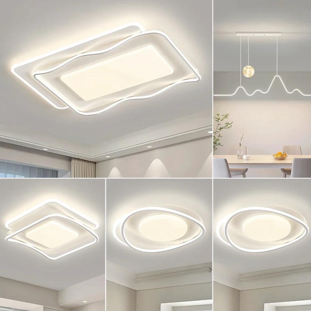 LED护眼新款客厅灯卧室吸顶灯简约房间大气餐厅方形大厅中山灯饰