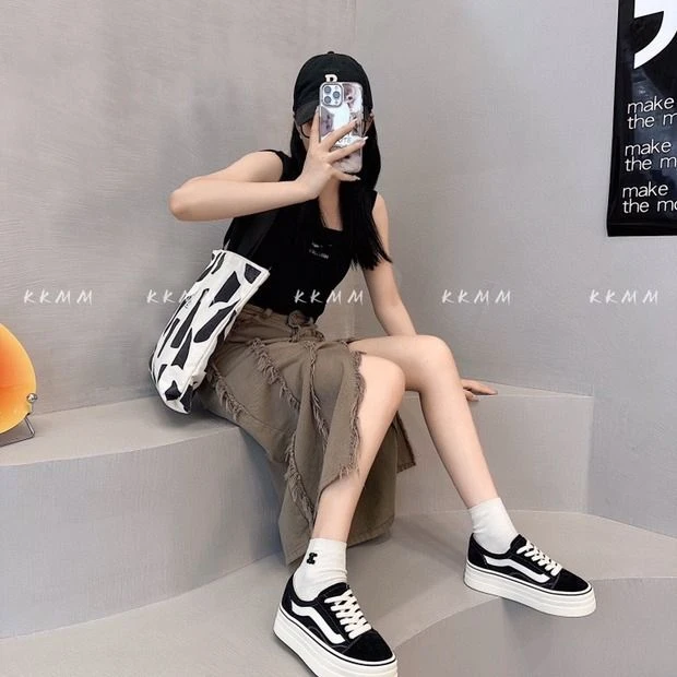 网红夏季外穿包头平底韩版高帮时尚百搭夏季厚底包头平底鞋618-9