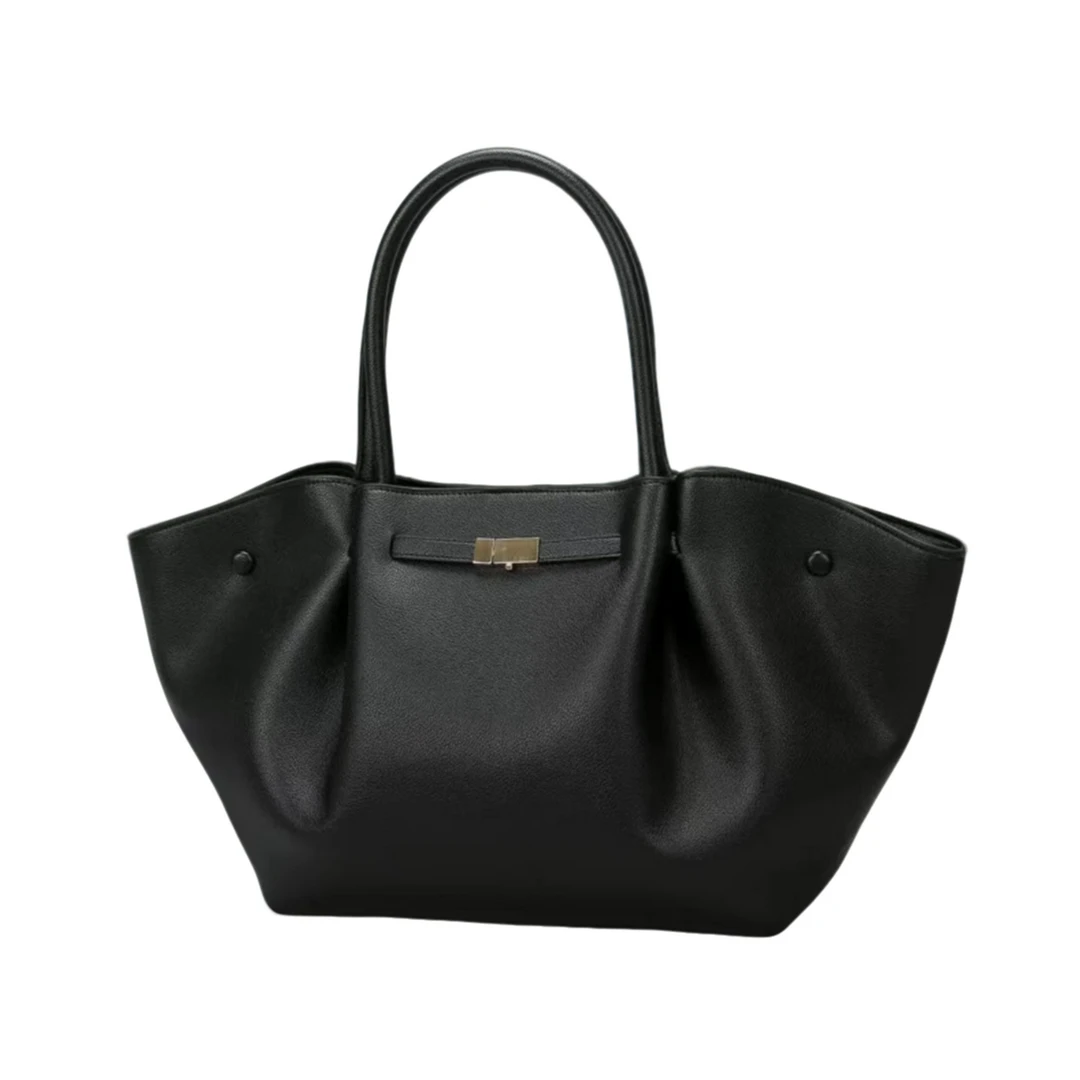 【万姐高定】原创设计大容量花朵包手提包2189-黑色