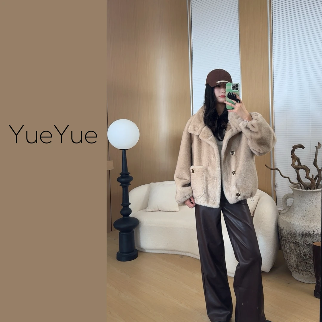 Y.y轻奢服饰外套女装大衣时尚女士设计师冬季外套女装气质短款