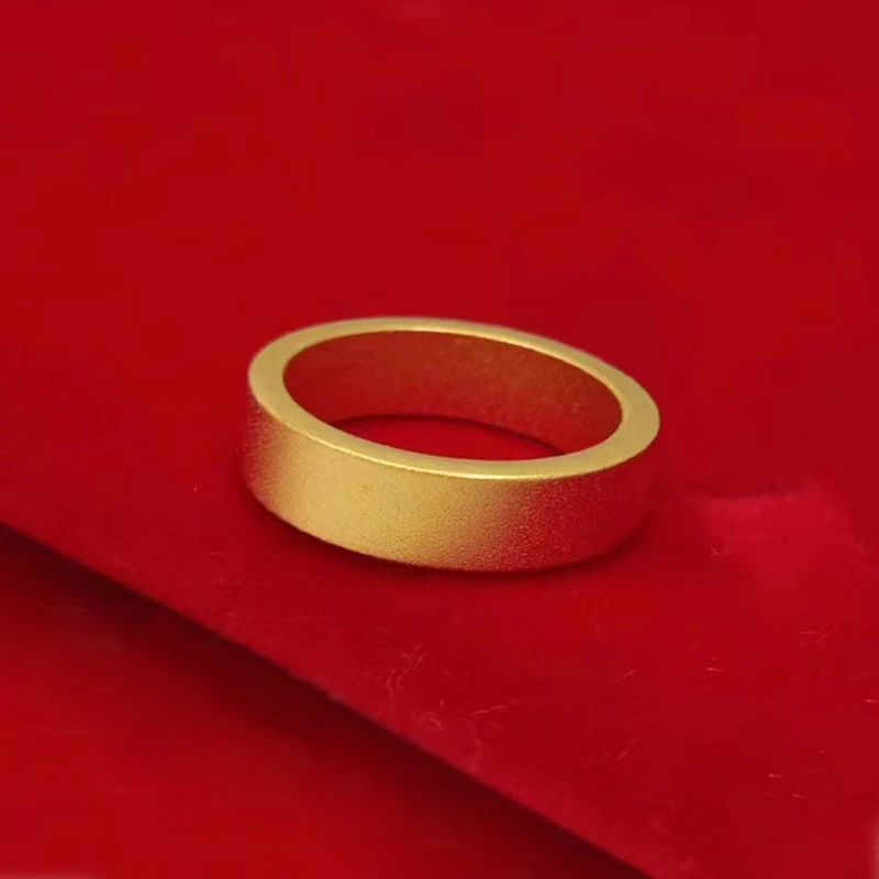 合金戒指 大素圈戒指 2025新款时尚戒指精美素款经典星星金色气质