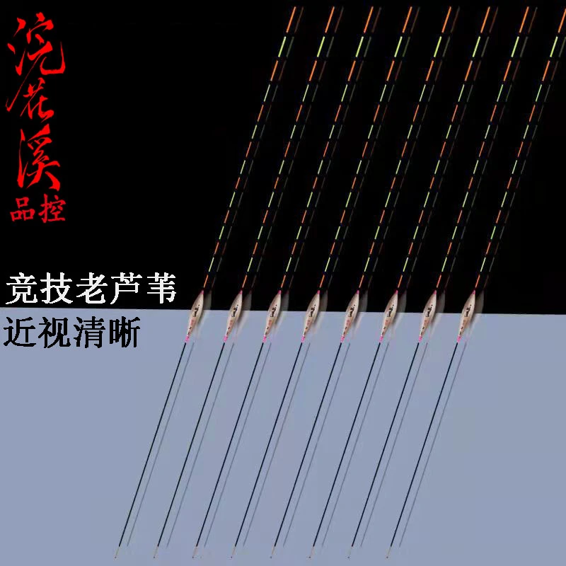 浣花溪品控明孚芦苇浮漂高灵敏鲫鱼漂加粗醒目尾黑坑行程枣核漂