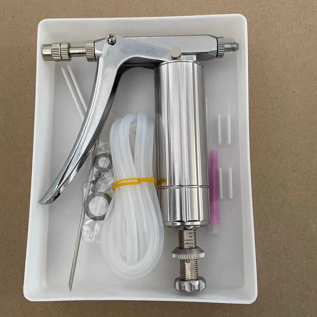 不锈钢连续喷雾器大棚蔬菜西瓜黄瓜授粉枪授粉神器加长兽用长杆