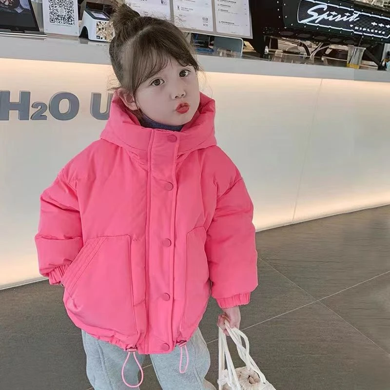 女童冬季棉服儿童冬装外套连帽宝宝棉袄网红款棉衣小女孩棉服外套