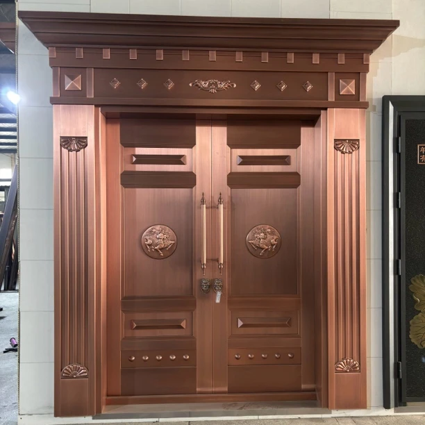 钰丰宝经典麒麟入户对开铜门 2号色