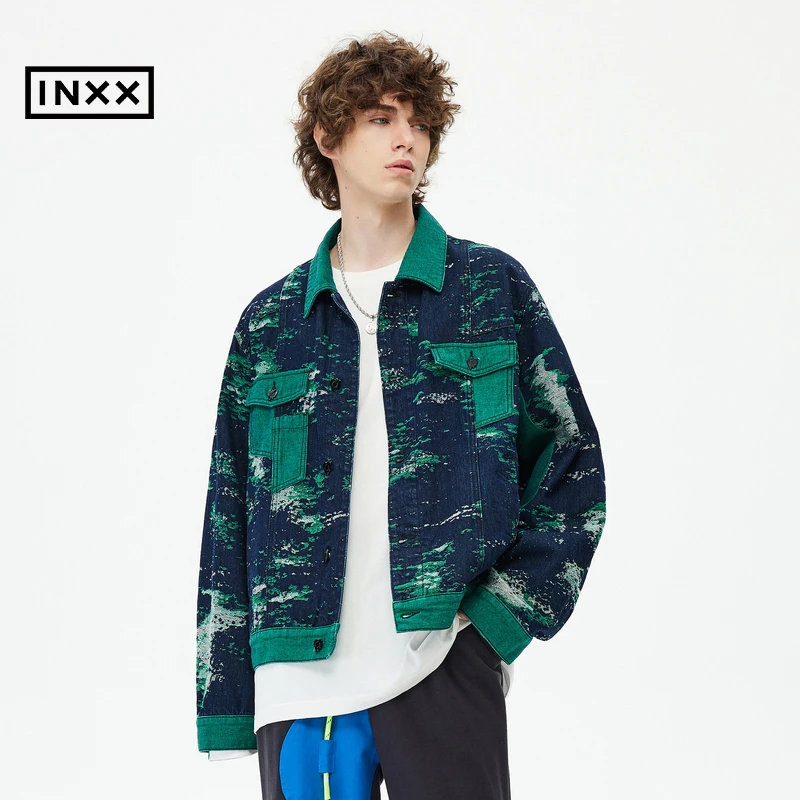 【INXX】STAND BY潮牌休闲宽松秋季新品夹克牛仔外套情侣XMC3140872