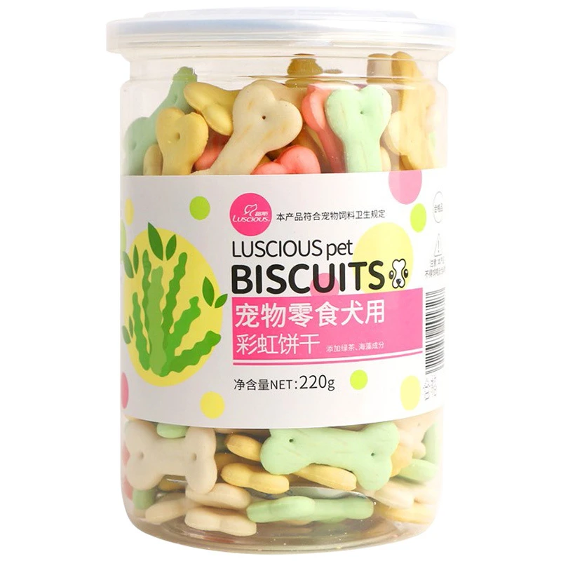 路斯路斯犬用彩虹饼干220g/罐