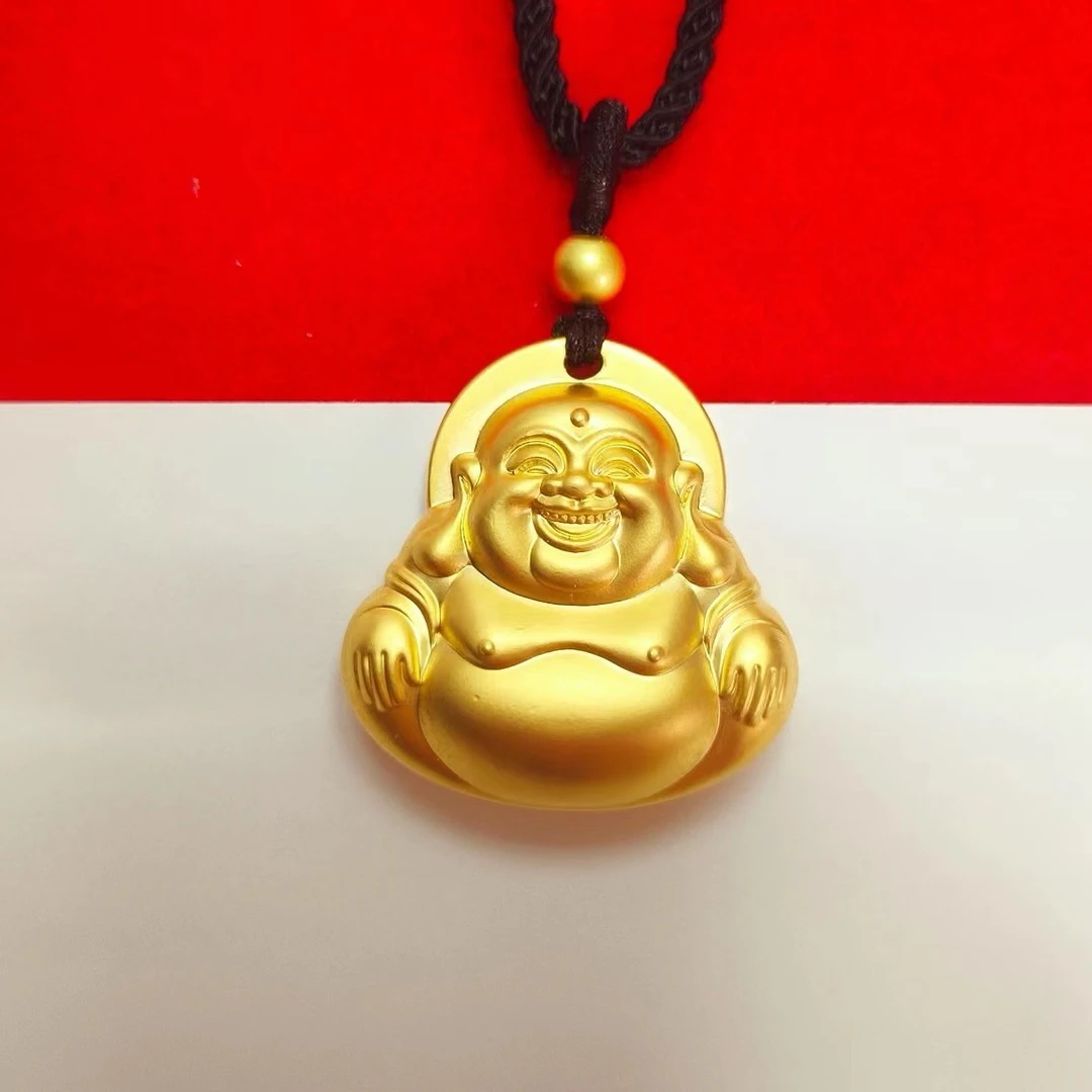 铜合金吊坠 （高精品大肚佛）挂坠精美时尚真金金色传承项坠金佛公