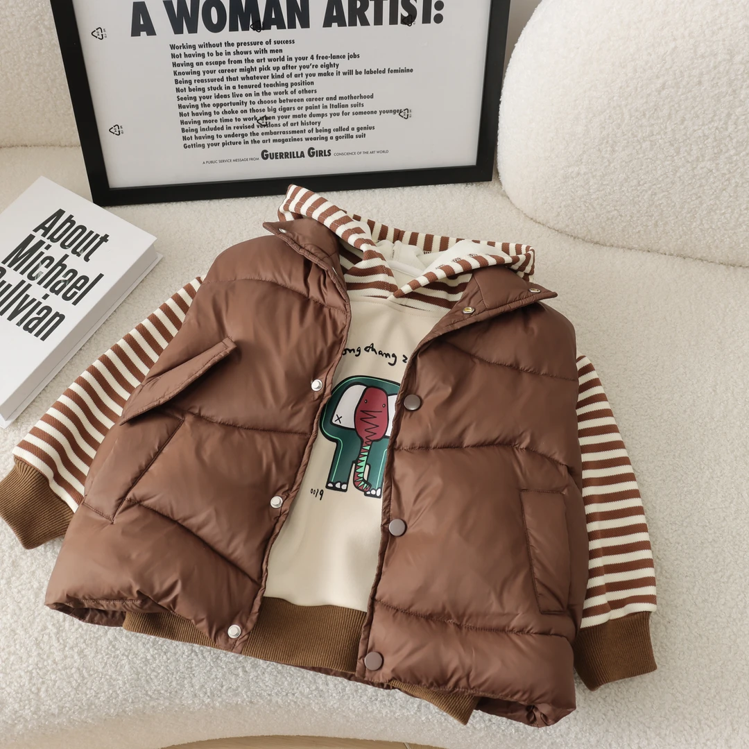 【幼棉光年】冬款儿童韩版复古百搭中性简约洋气时尚马甲 322087