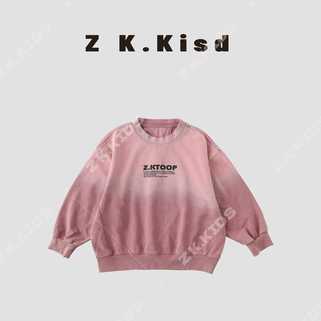 【Z&K】春秋长袖男童休闲韩版百搭宽松舒适简约长袖卫衣ZK-220275