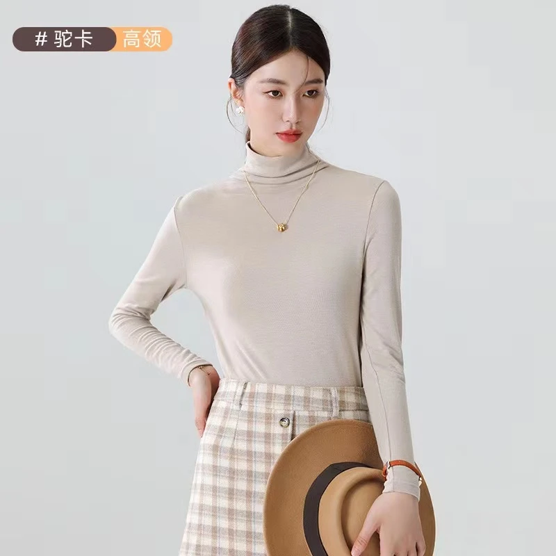 惠美家 秋冬加绒蛋白高领衫