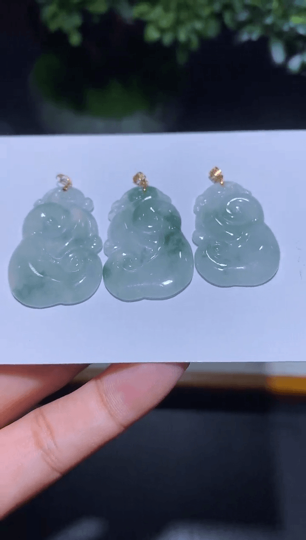 【闪购商品】翡翠净货18K金镶嵌6/多样性发货发其一