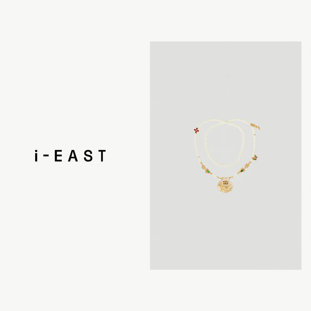 钛钢项链  i-EAST 金锁晚香~老钱风新中式长链项链-4D PS7667