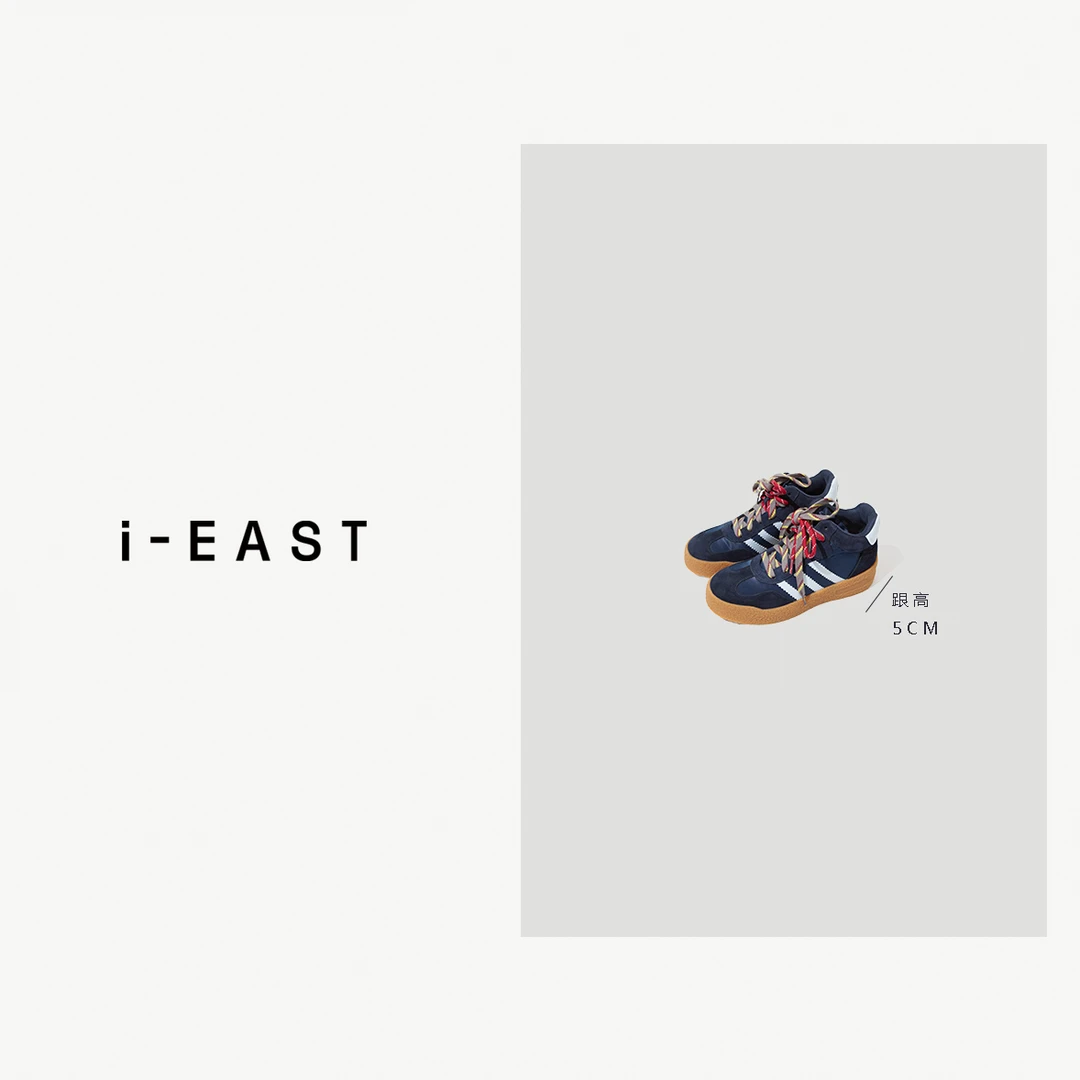 i-EAST 三号队友~条纹系带运动休闲鞋-4Q PS7474