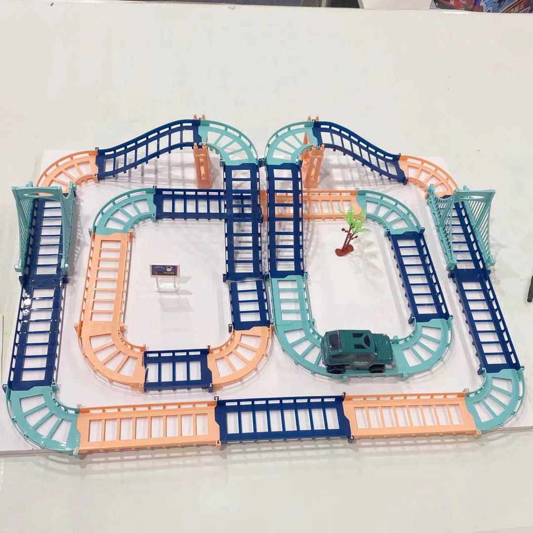 贝 133件套百变轨道车【场景为多套，买多套更好玩】