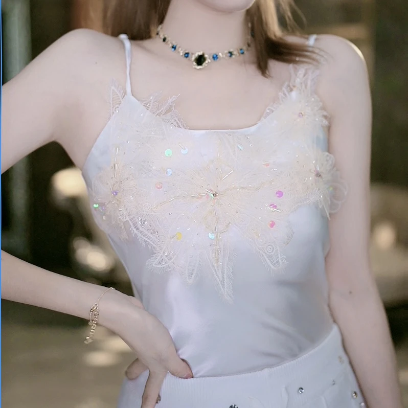 SEJI/瑟纪花架姑娘重工气质吊带