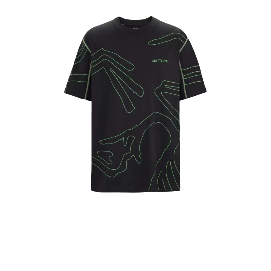 始祖鸟Copal SS Grotto LineTee圆领线条印花宽松短袖T恤男女同款