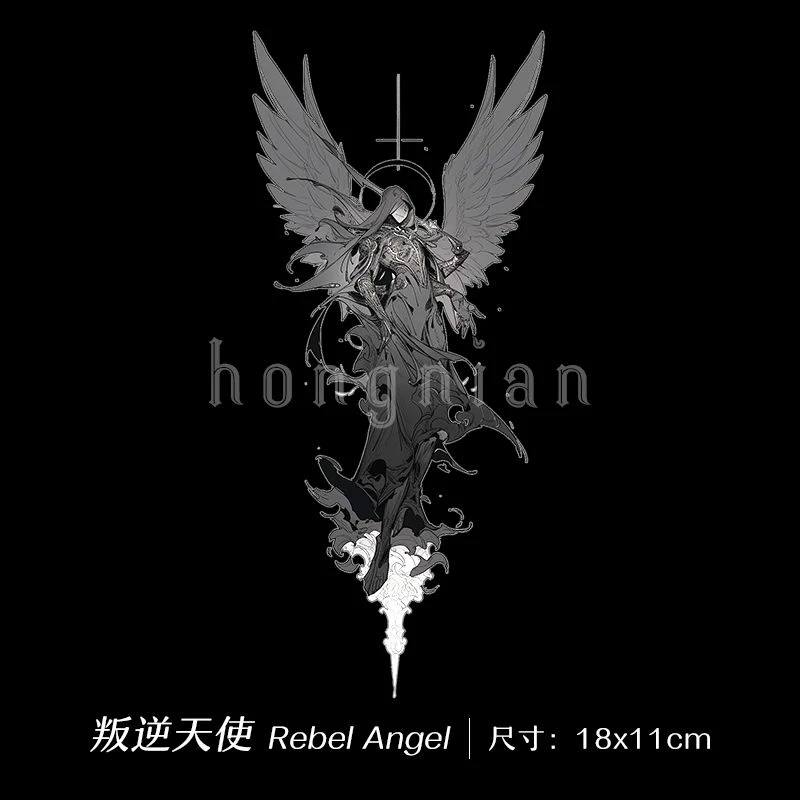 叛逆天使 草本果汁纹身贴男防水持久半永久女仿真个性刺青高级感