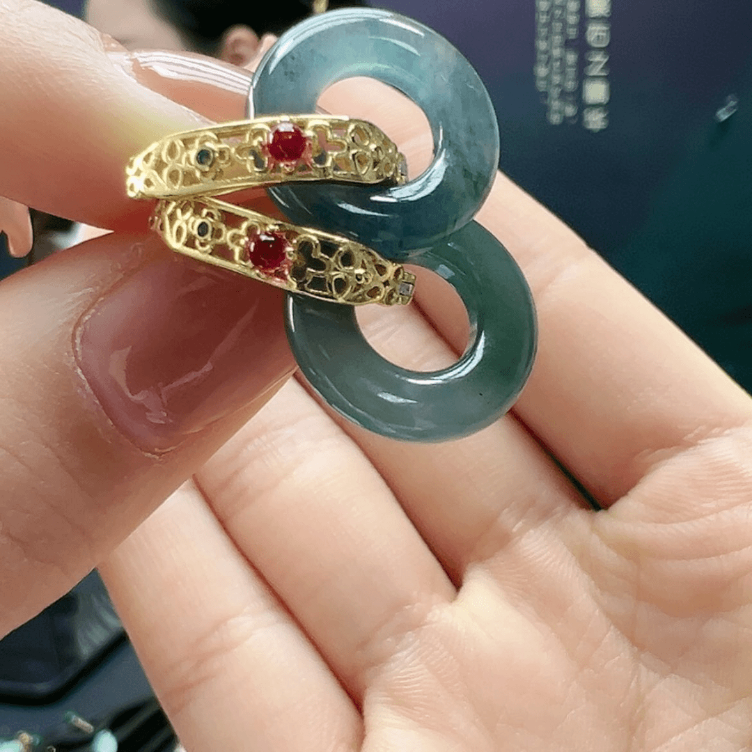 【闪购商品】翡翠耳饰银S925镶嵌