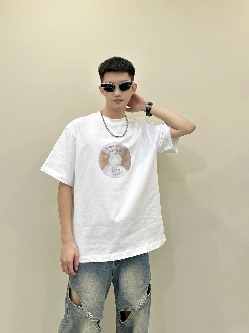 Art Brand 夏季新款美式短袖重磅320g情侣款高级印花休闲百搭