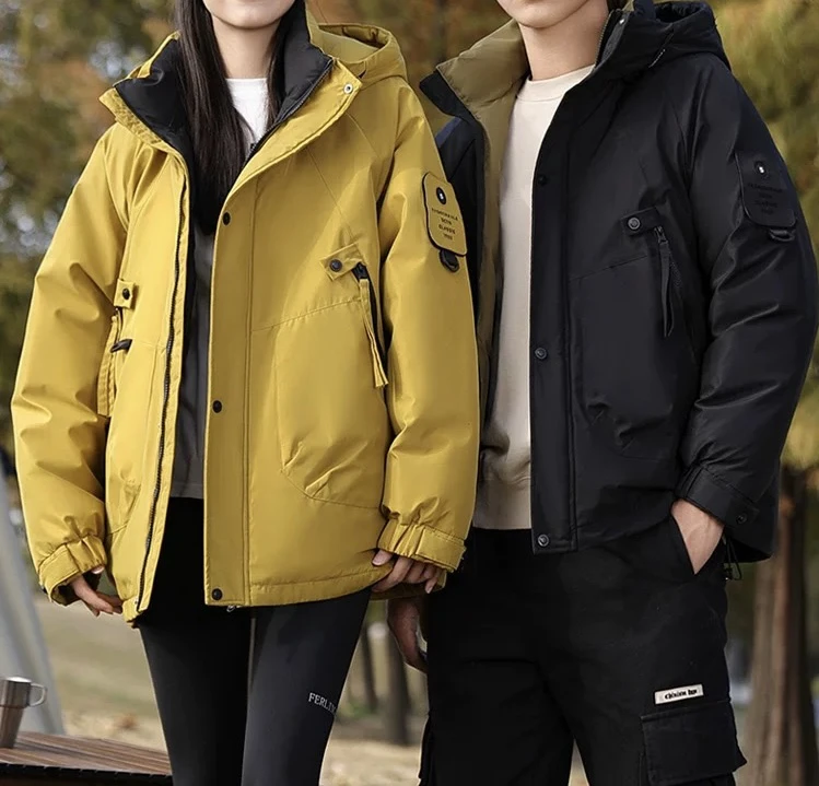 董小姐/999男女同款小太阳石墨烯设计感面包服外套