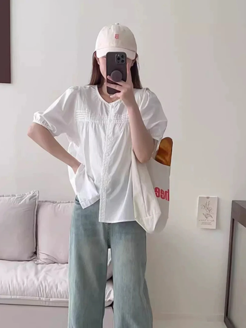 董小姐/58803 港风小清新韩版慵懒风小衫