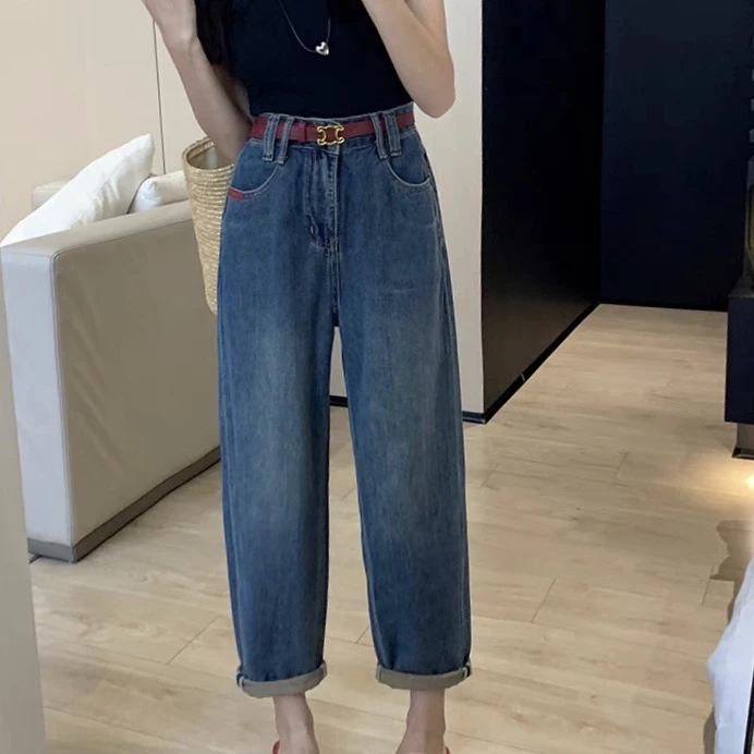 董小姐/2907哈伦牛仔老爹裤