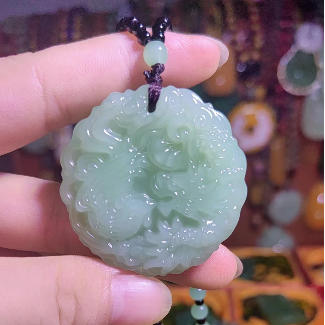 2粉丝福利浅色龙凤 呈祥 吊坠