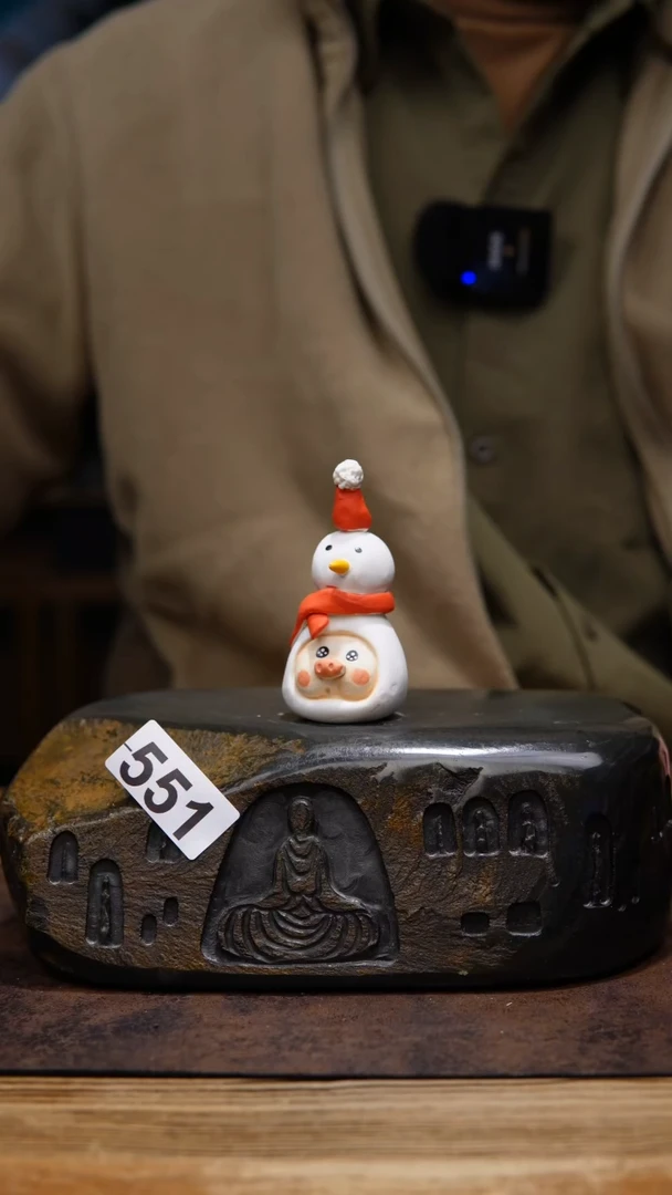 【闪购商品】陶瓷雪人白猪头同款551