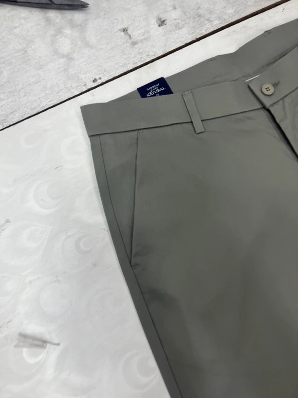 浅色夏季 男士棉感商务休闲裤 舒适透气吸汗新疆包邮