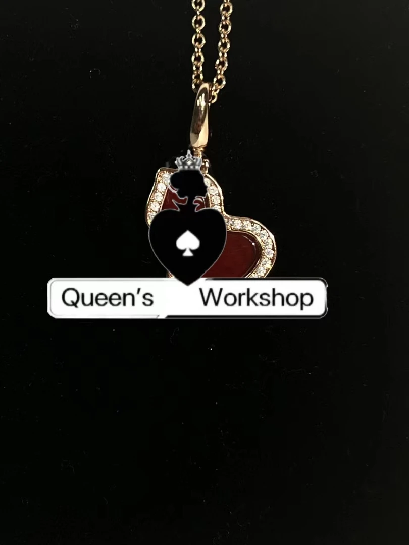 铜合金项链 【Queen's】0368-93时尚红葫芦项链香槟金