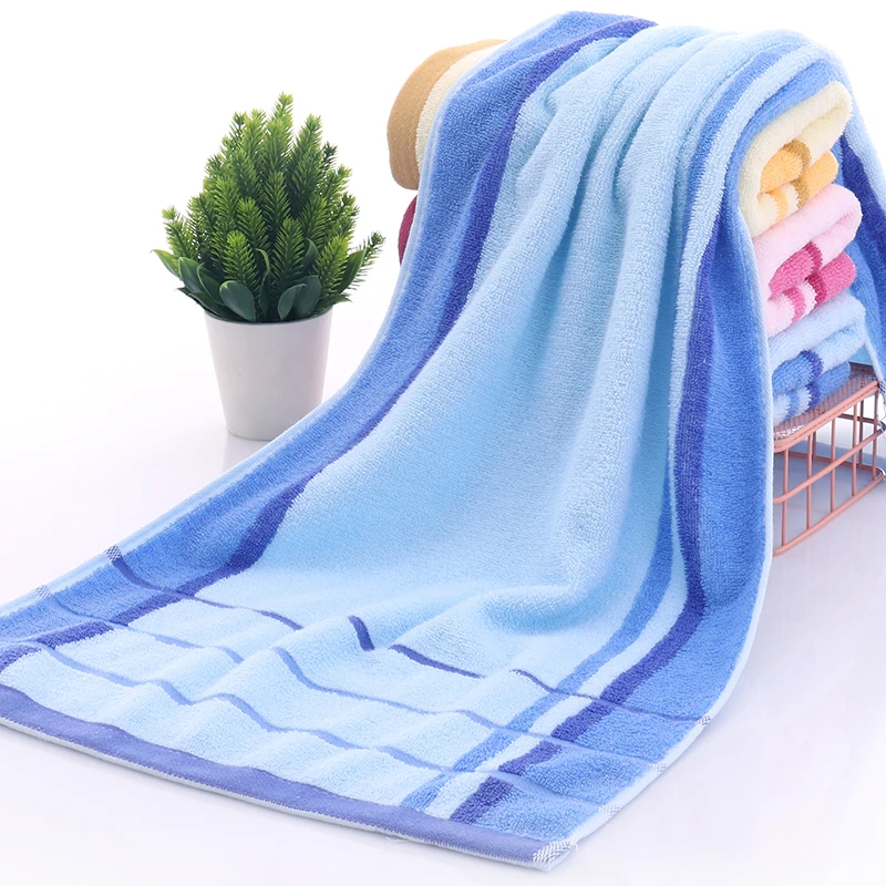 大号毛巾40x90CM棉质加长款长条洗澡毛巾棉柔加厚成人健身房吸水