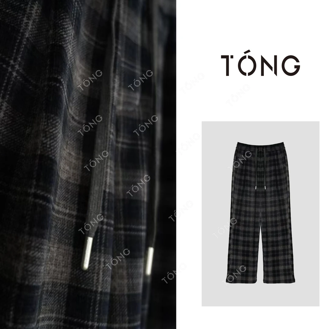 【南风意】新款时尚松紧腰直筒加绒加厚休闲裤 GK049