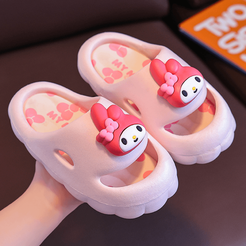 三丽鸥儿童拖鞋女童室内家居家用防滑库洛米凉拖大童男童一字拖