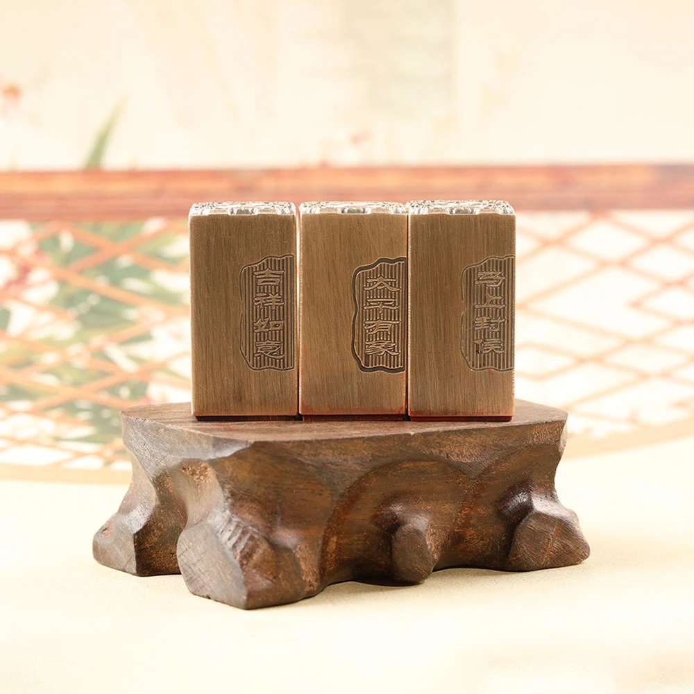 s【五福款系列】金属实心铜印章刻章铜印闲章篆刻成品绘画书法落款