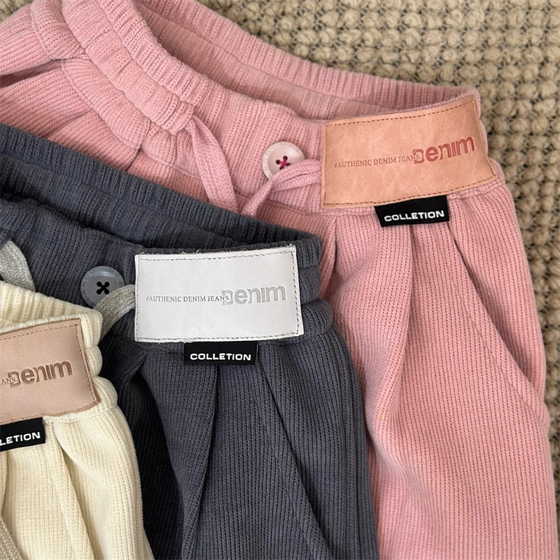 【现货】女童加厚裤子23秋冬季新款中大童加绒雪呢尔卫裤宝宝休闲裤