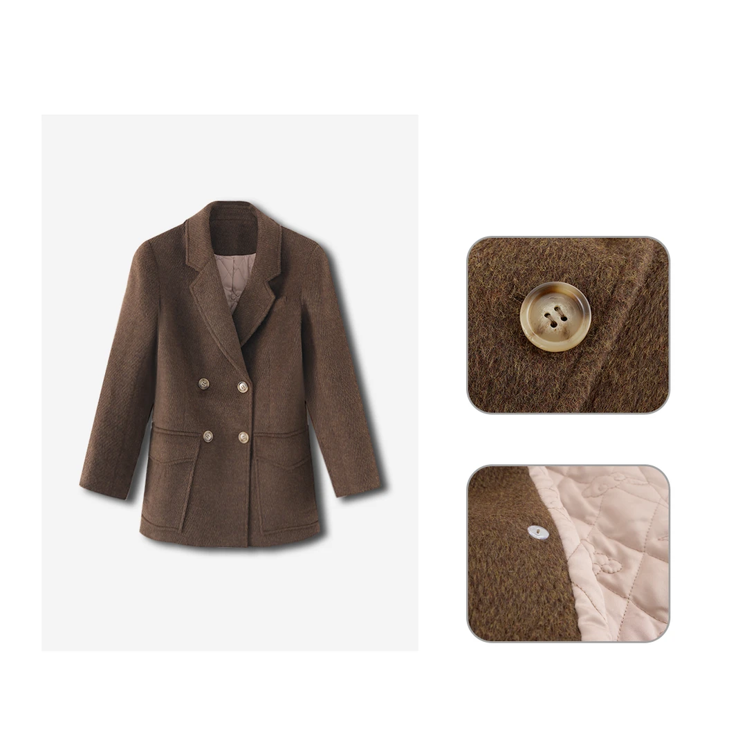 【沉香月】浓颜系秋冬短款毛呢大衣高端定制A314-Y2527