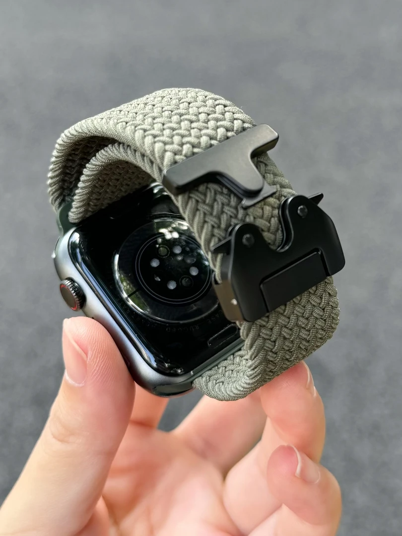 适用苹果手表ApplewatchS10S87Ultra2编织表带男女款编织49mm表带