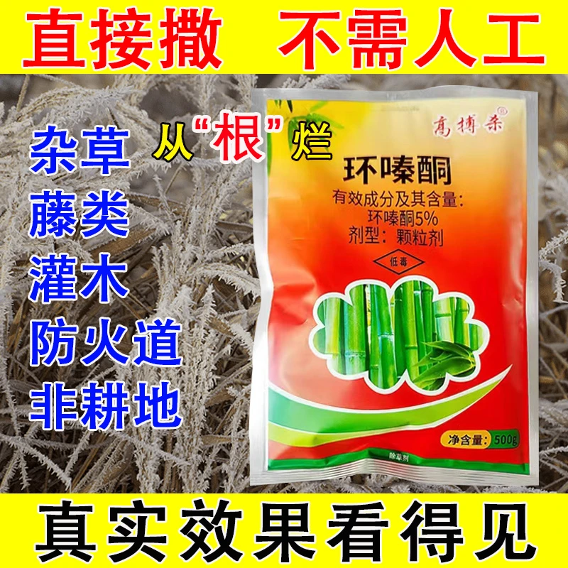 杂竹净环嗪酮哃除杂草烂根剂死灌木强力除草剂颗粒专用药开荒通用