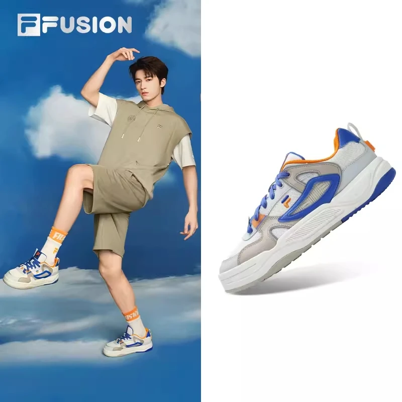 FILA FUSION斐乐潮牌男鞋滑板鞋2024夏季新款运动鞋T12M422304