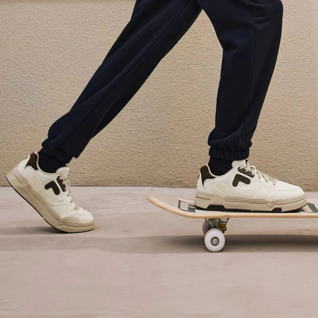 FILA FUSION斐乐潮酷BANK滑板鞋韩版情侣百搭板鞋T12M342206潮鞋