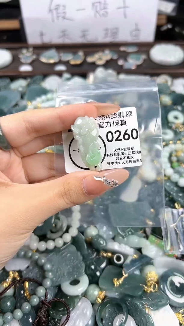 【闪购商品】翡翠颈饰未镶嵌默认配绳260