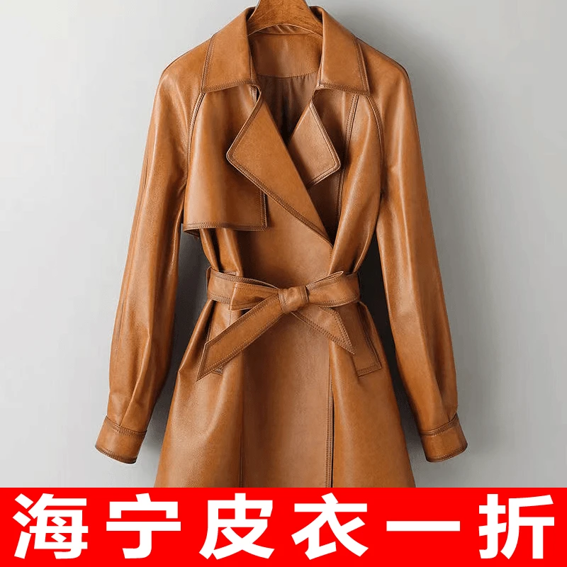 轻奢皮衣女短款春秋新款大码海宁气质皮夹克韩版修身显瘦外套潮