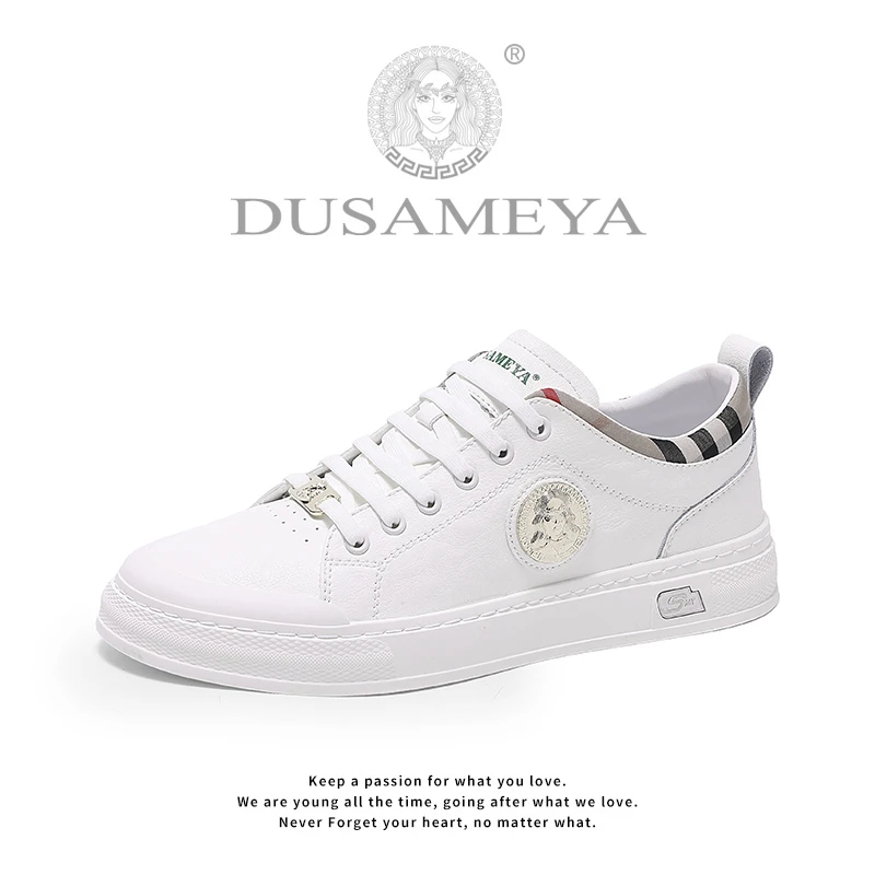 DUSAMEYA/杜莎米娅秋冬新款港风时尚休闲百搭软底低帮轻奢小板鞋