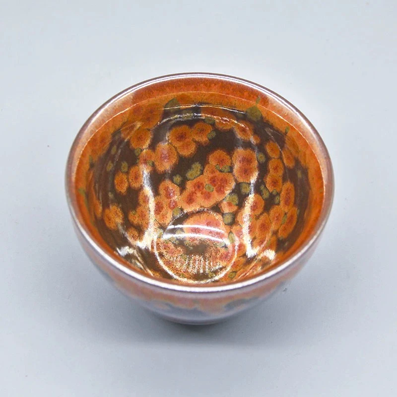 建窑建盏火凤凰茶杯茶具水杯品茗杯陶瓷杯