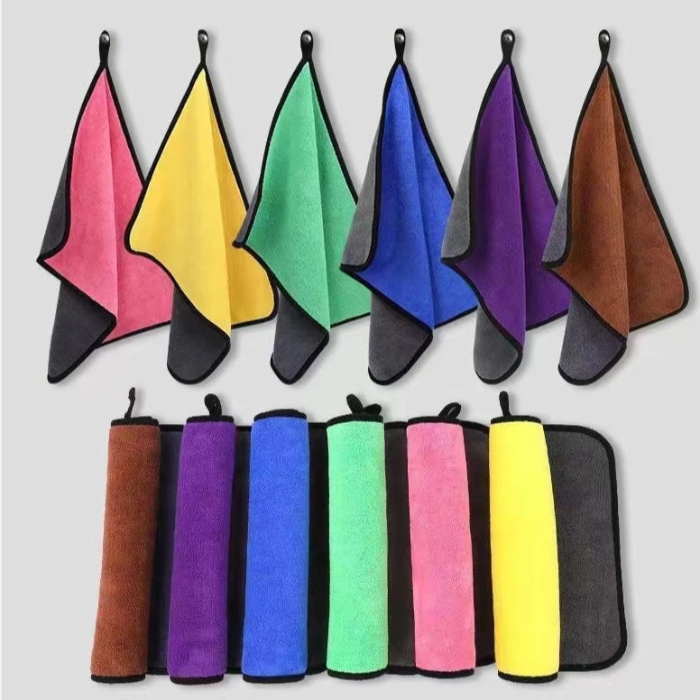 【拍一发十】加厚双层擦车巾洗车多功能抹布吸水速干不掉毛毛巾家用