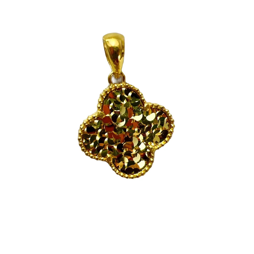 999足金 新版四叶草吊坠