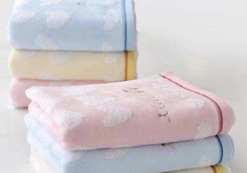 纯棉毛巾随机花型颜色一条