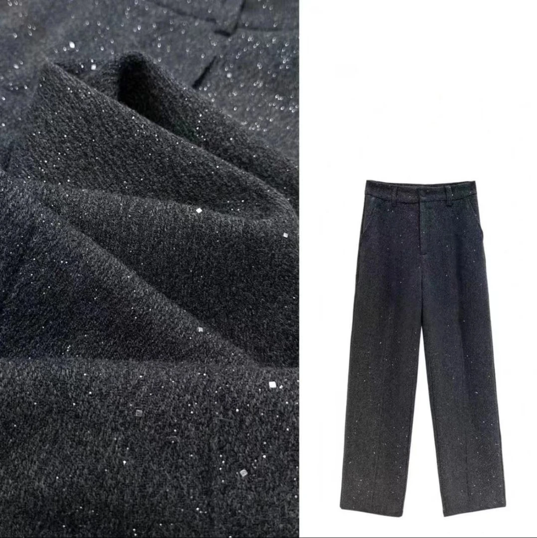 -XG114阔腿裤女秋冬2024新款直筒裤