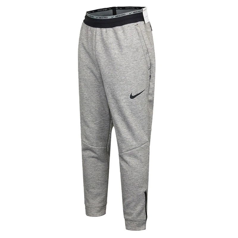 Nike/耐克男子针织舒适运动裤中腰休闲裤灰色束脚长裤DD1881-010